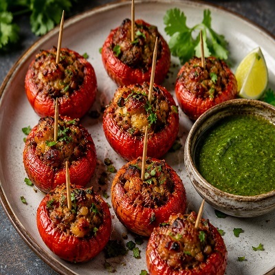 MUSHROOM KUNDAN TARA-STUFFED (8 PCS)