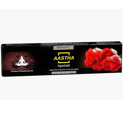 Patanjali aastha rose agarbatti 20gm