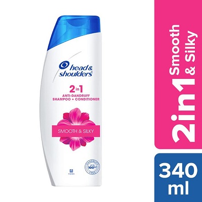 H&S Shampoo 2 IN 1 SMOOTH &SILKY 340 ML