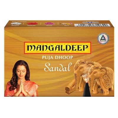 Mangaldeep sandal cone dhoop 34g