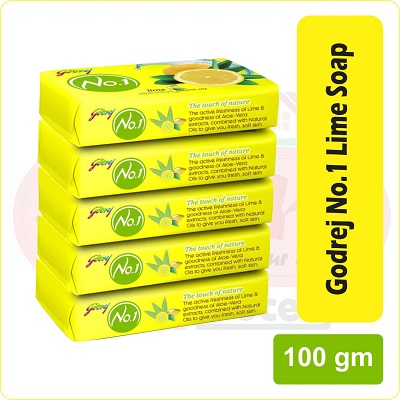 Godrej No.1 Soap Lime 100G X 5 PC