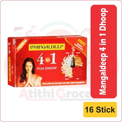 mangaldeep  4 in 1  dhoop  16  sticks