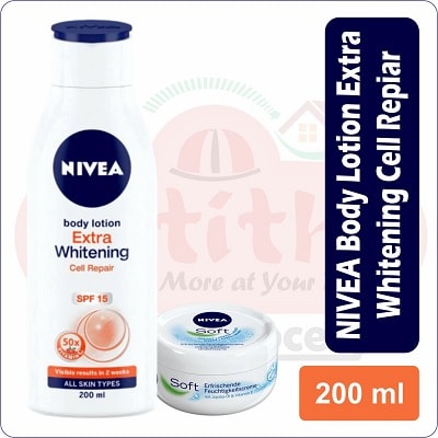 Nivea body lotion extra whitening cell repair 200ml*1unit