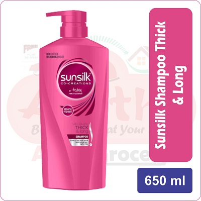 Sunsilk shampoo thick & long 650 ml