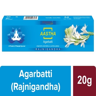Patanjali aastha rajnigandha agarbatti 20gm