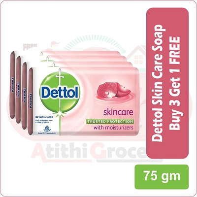 dettol soap skin care 4X75gm