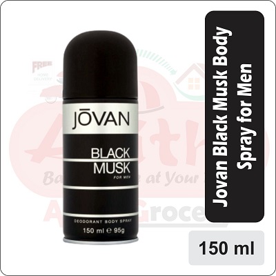 jovan black musk body spray 150ml