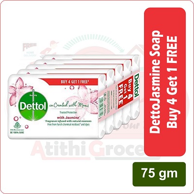 dettol soap jasmine (3+1) (75gm)