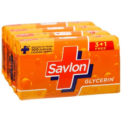 SAVLON GLYCRIN SOAP 3+1(HERBAL SENS HW FREE 175ML)
