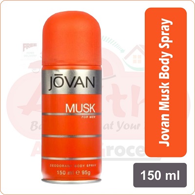 jovan  musk body spray 150ml