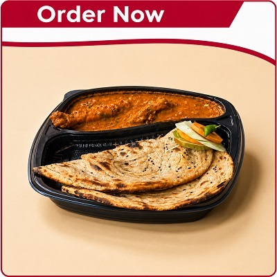 CHICKEN CURRY WITH LACCHA PARATHA