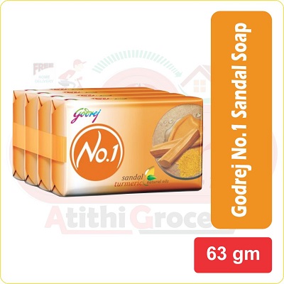Godrej No.1 Soap Sandal 75G X 4 PC