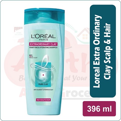Loreal SHAMPOO Extra Ord Clay 360ML+36ML(396ML)