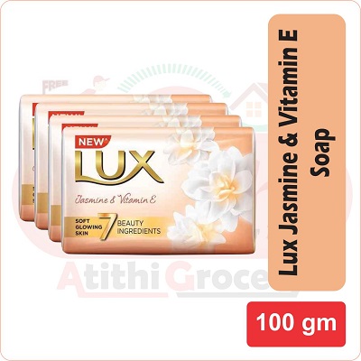 Lux jasmine & vitamin .E soap 4 X 100G