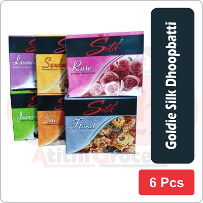 Goldi Silk Dhoopbatti  4 Pcs (4x30g)