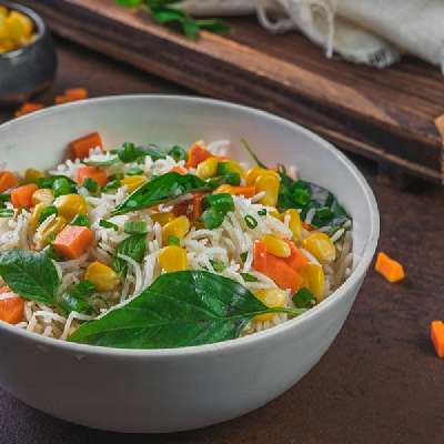 Basil Fried Rice Veg [Serves 1- 2]