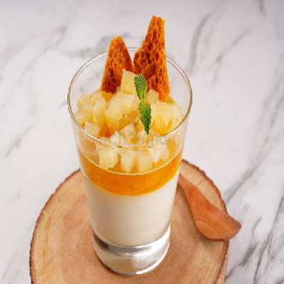 Coconut Pineapple Panna Cotta