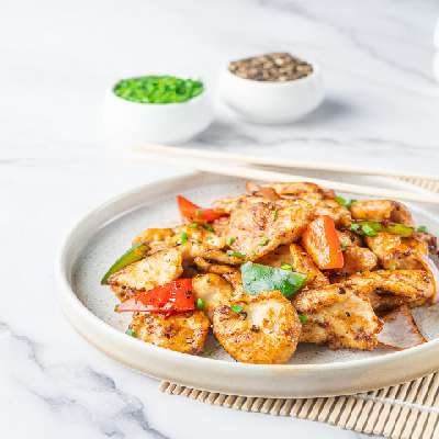 Green And Red Pepper Chicken
