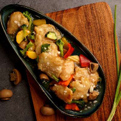 Fish With Chinese Greens (10 Pcs) (Beckti)