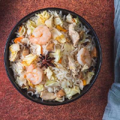 Moon Fan Fried Rice [Serves 1- 2]