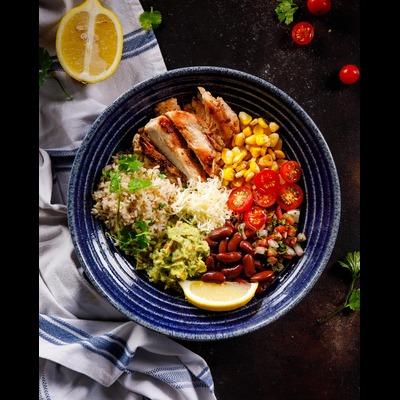 Mexican Burrito Bowl w/ chicken