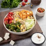 Corn And Quinoa Salad With Paneer Or Tofu