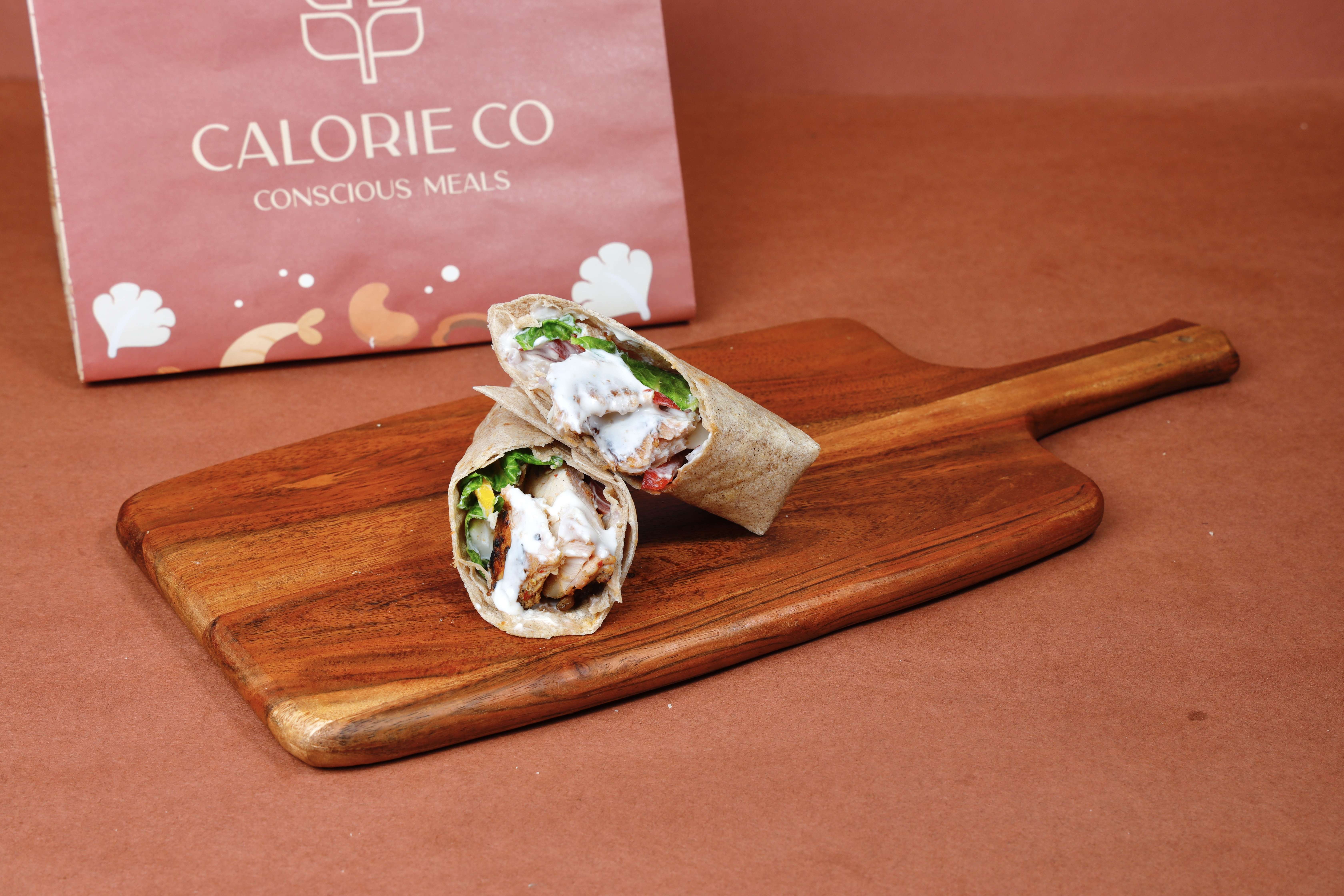 Whole wheat tortilla chicken wrap (choose dressing)