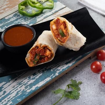 Whole wheat tortilla paneer / tofu wrap ( choose dressing)