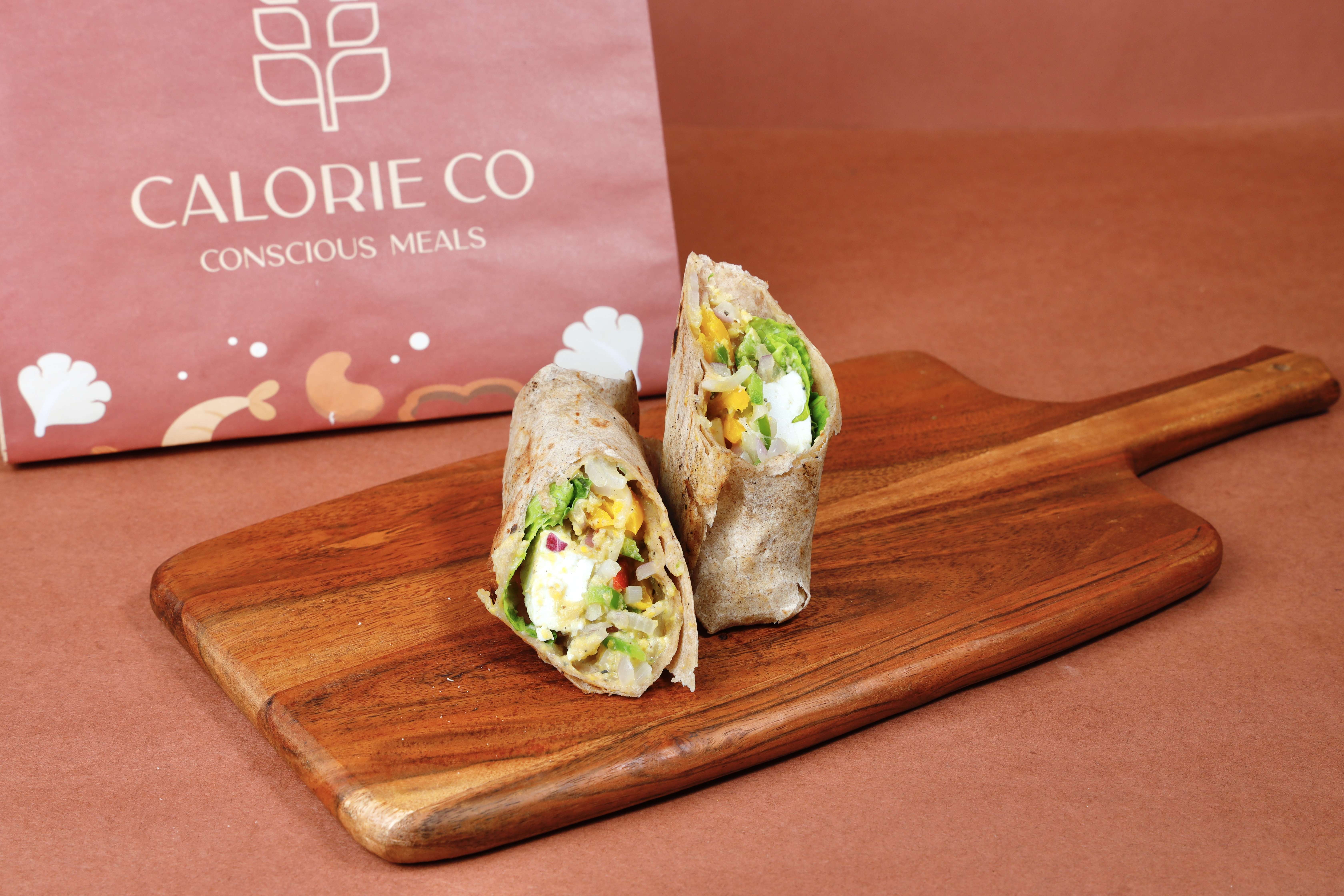 Spicy Corn whole wheat tortilla paneer or tofu wrap
