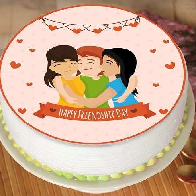 Friendship Day Special Cake [500 Grams] + Occasional Tag + Knife + Candles