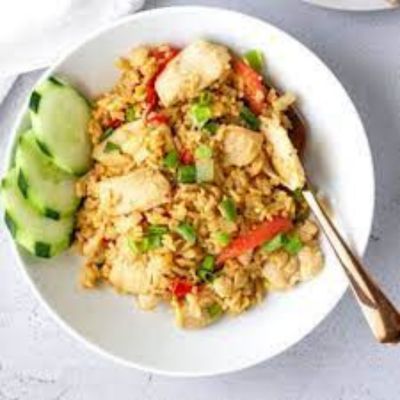 Chicken Khao Phad Kapro