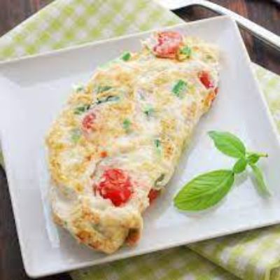Cheese Omelette Wit Veggies