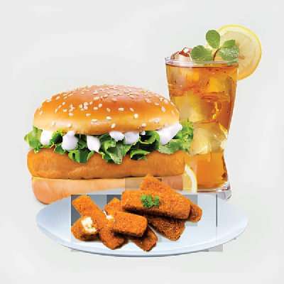 Me 2 ( Classic Veg Burger + Paneer Fries + Drink )