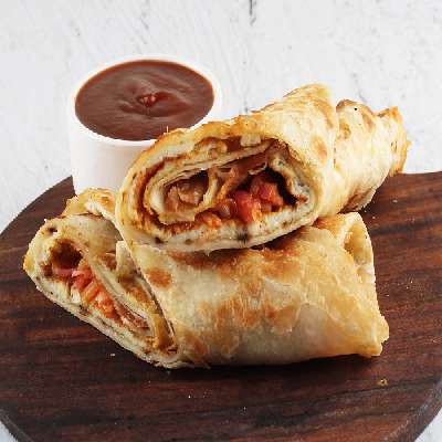 Noodles Oodles Special Double Egg Lachha Paratha Roll