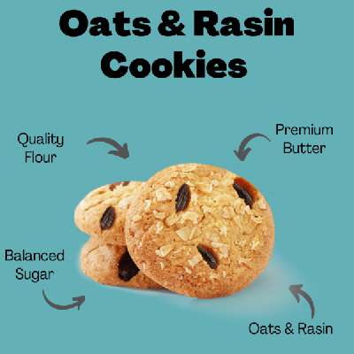 Oats & Raisin Cookies