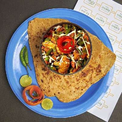 Mix Vegetables With Tawa Parathas