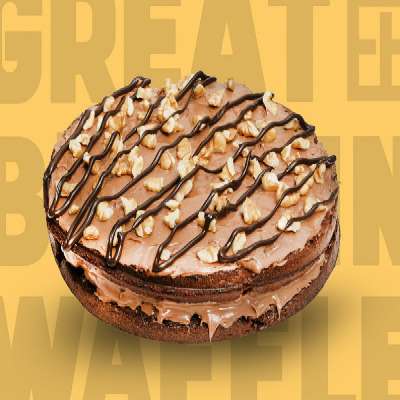 Walnut Brownie Waffle Cake [Double Layer]