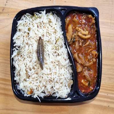 Bagara Rice With Boti Curry
