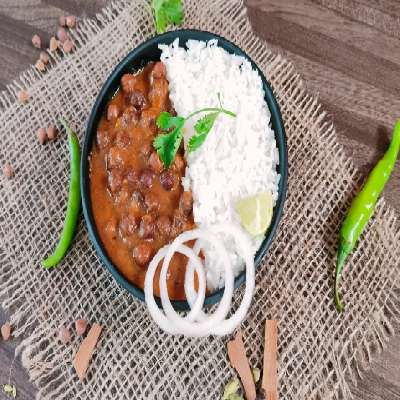 Brown Chana Masala Healthy Rice Bowl