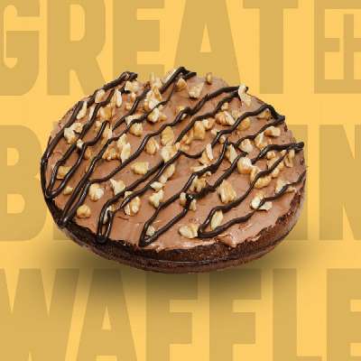 Walnut Brownie Waffle Cake [Single Layer]