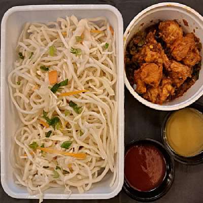 Veg Noodles And Gobi Manchurian....