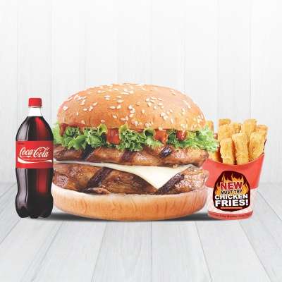 Me 14 ( Db Grilled Chicken Burger + C.Fries + Drink )