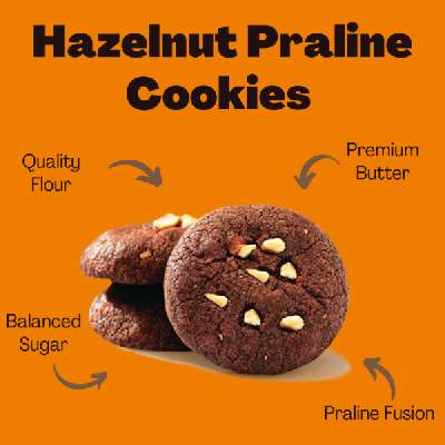 Hazelnut Praline Cookies