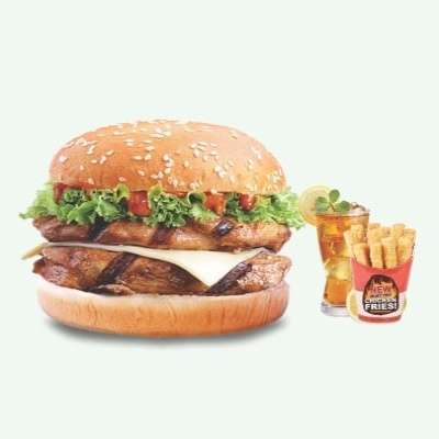 Me 14 ( Db Grilled Chicken Burger + Chicken Fries + Drink )