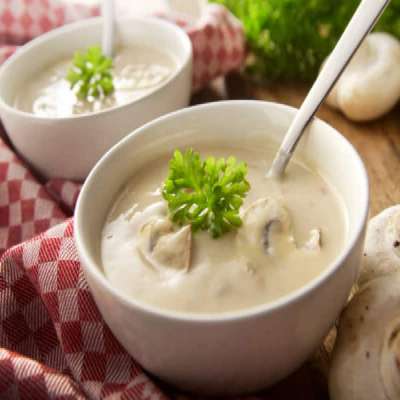 Healthy Cream Broccoli Mushroom Soup