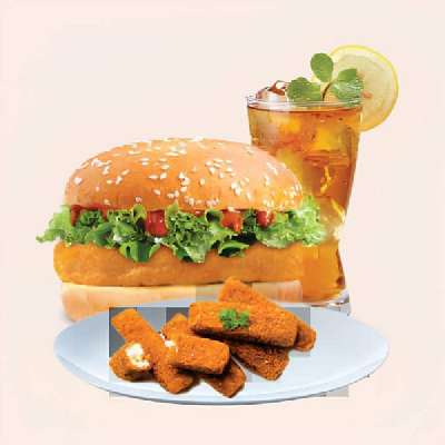 Me 10 ( Tandoori Chicken Burger + Paneer Fries + Drink )