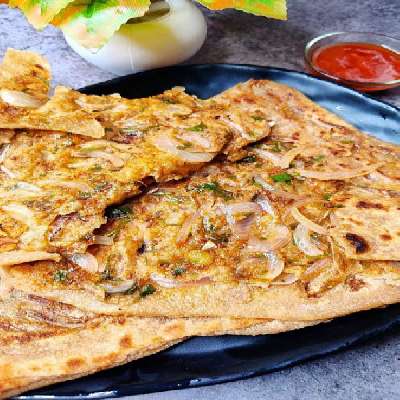 Tawa Pyaaz Paratha( With Packed Butter)