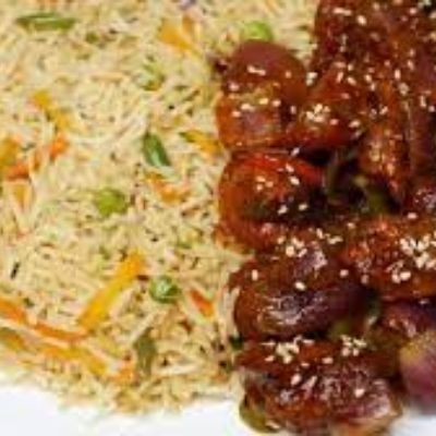 Chicken Chopar Rice With Gravy