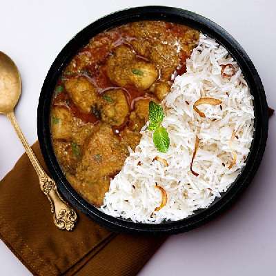 Dhaba Chicken With Rice Bowl