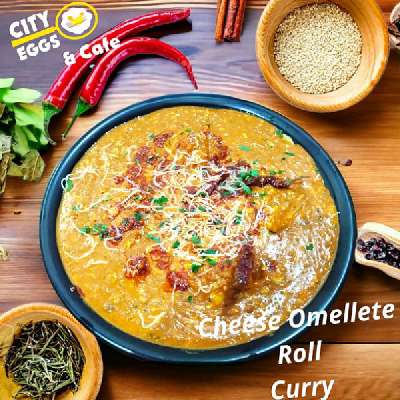 Cheese Omellete Roll Curry